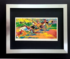 LEROY NEIMAN +  OLYMPIC TRACK + CIRCA 1990'S + SIGNED PRINT FRAMED + BUY NOW