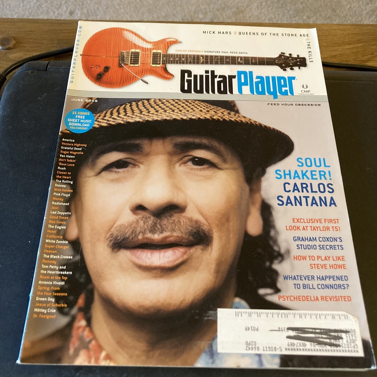 Guitar Player Magazine June 2005 Carlos Santana, Mick Mars. | EBay