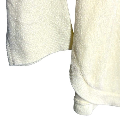 SOFT SURROUNDINGS | Ivory Pearl Soft Winds Chenille Tunic Sweater size L {NEW} - Picture 10 of 15