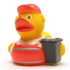 Rubber Duck Bath Duck refuse collector Ducky Rubber Duckie