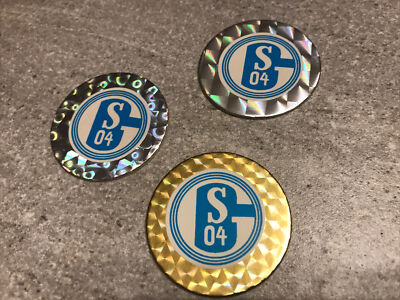 POG Cap 3x FC Schalke 04 Logo Silber Gold Bundesliga Fußball Schmidt