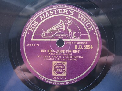 JOE LOSS 78 RPM AND MIMI / TURN OVER A NEW LEAF 1947 HMV B.D.5994