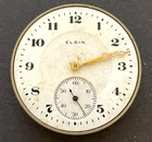 Antique 1900 Elgin Grade 235 Pocket Watch Movement Parts Good Balance 12s 15j