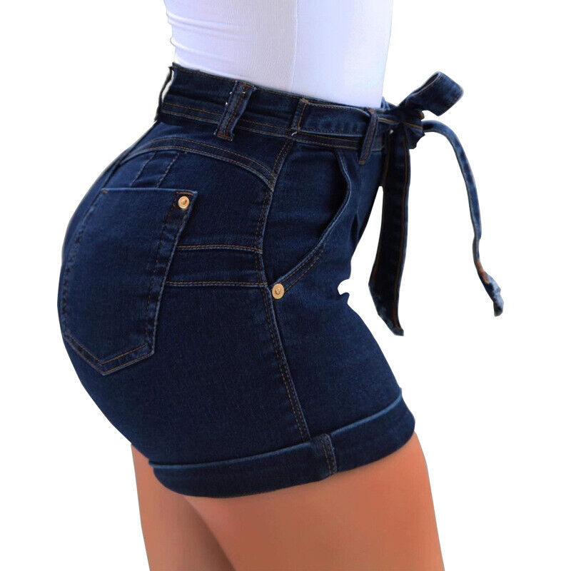 Women's Denim Shorts Jeans Ladies Skinny Stretchy Fashion Summer Hot ...