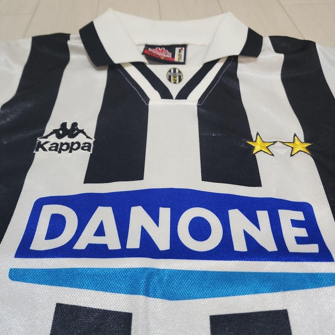 Kappa - イタリア セリエA ユベントス 1994-95 No.10 （ホーム仕様） Kappa Juventus 1994-95 Roberto Baggio No. 10 Jersey L Black