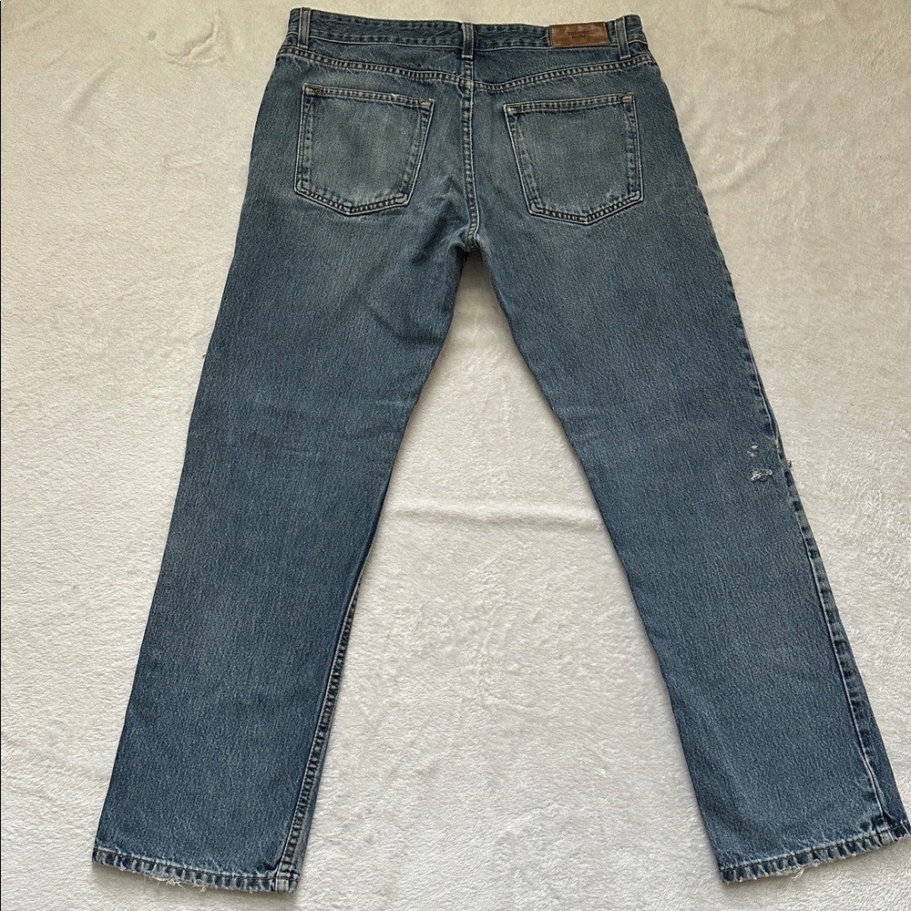 Y2K Mens Upcycled Patchwork Thrashed Streetwear C… - image 2