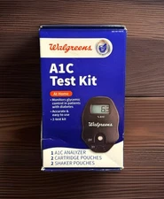 Walgreens A1C Diabetes Test Kit At Home 2-Test Analyzer Made In USA Exp 11/25/24