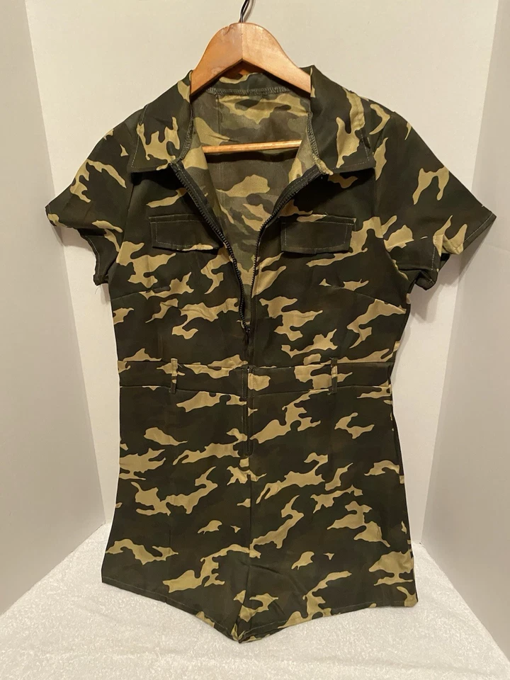 Pantalones Cortos Camuflados J For Justify Sin Tirantes Mameluco Mujer L Streetwear Festival  Foto 4 de 4