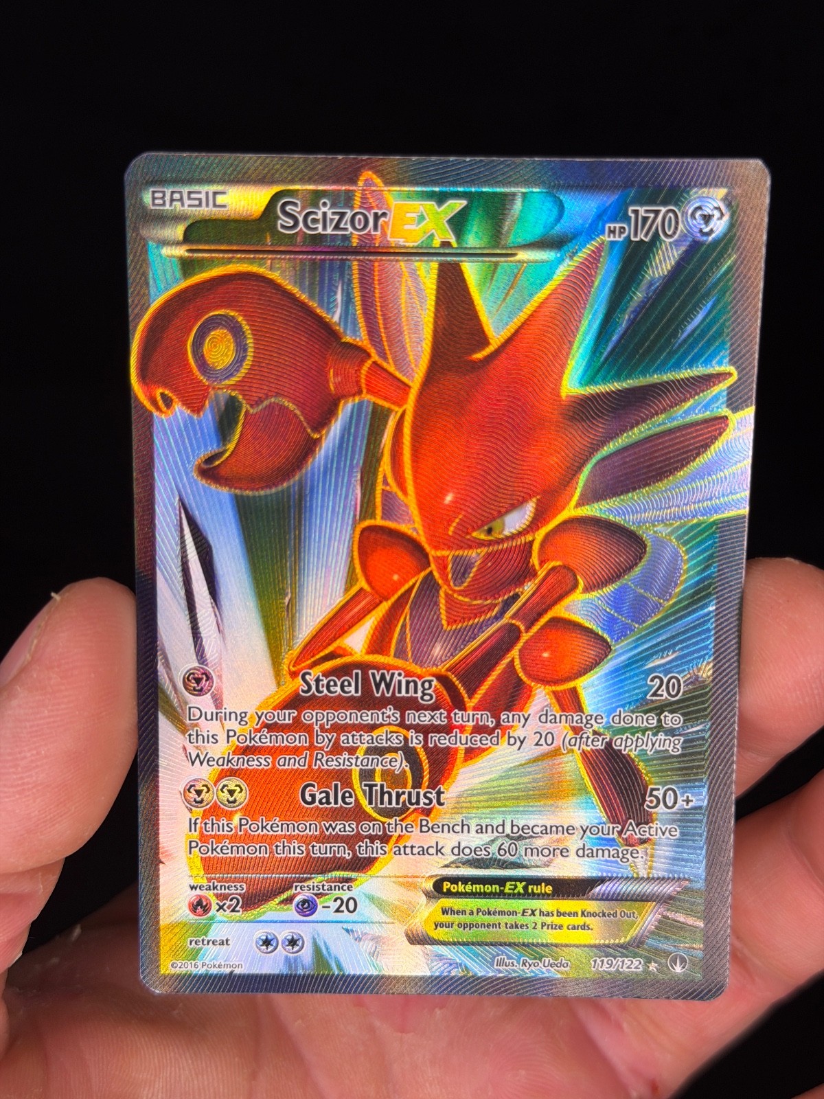Scizor EX (Full Art) Holo Ultra Rare XY - BREAKpoint 119/122 NM