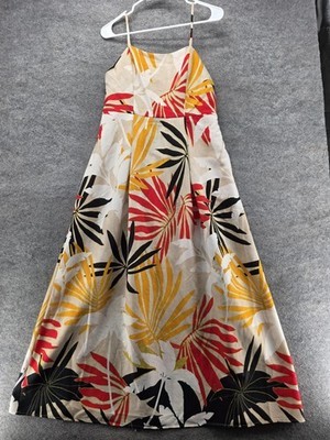 Rachel Zoe Dress Womens M Multicolor Long Sundress Sleeveless Scoop Neck Lined