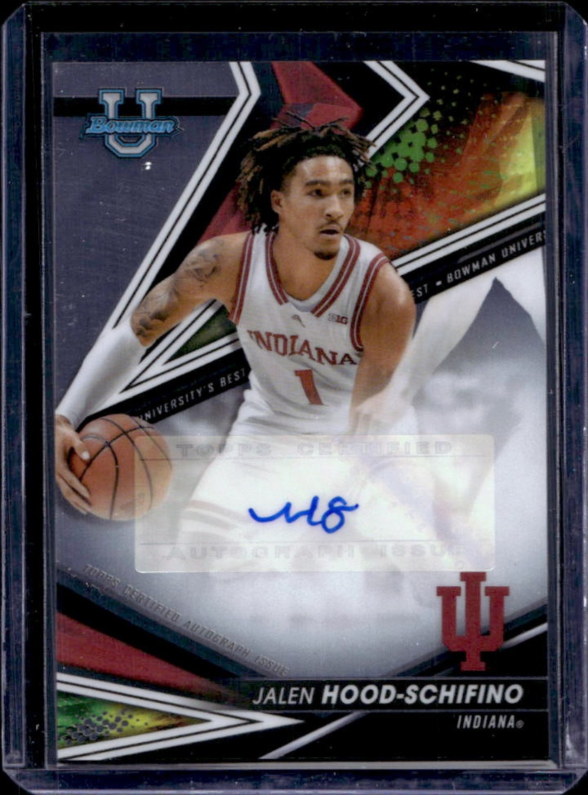 2022-23 Bowman University Best Jalen Hood-Schifino Best of 2022 Auto #BOA-JHS