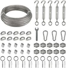 Wire Trellis Tension System - Plant Training Garden Wire Rope Kit for Climbing P
