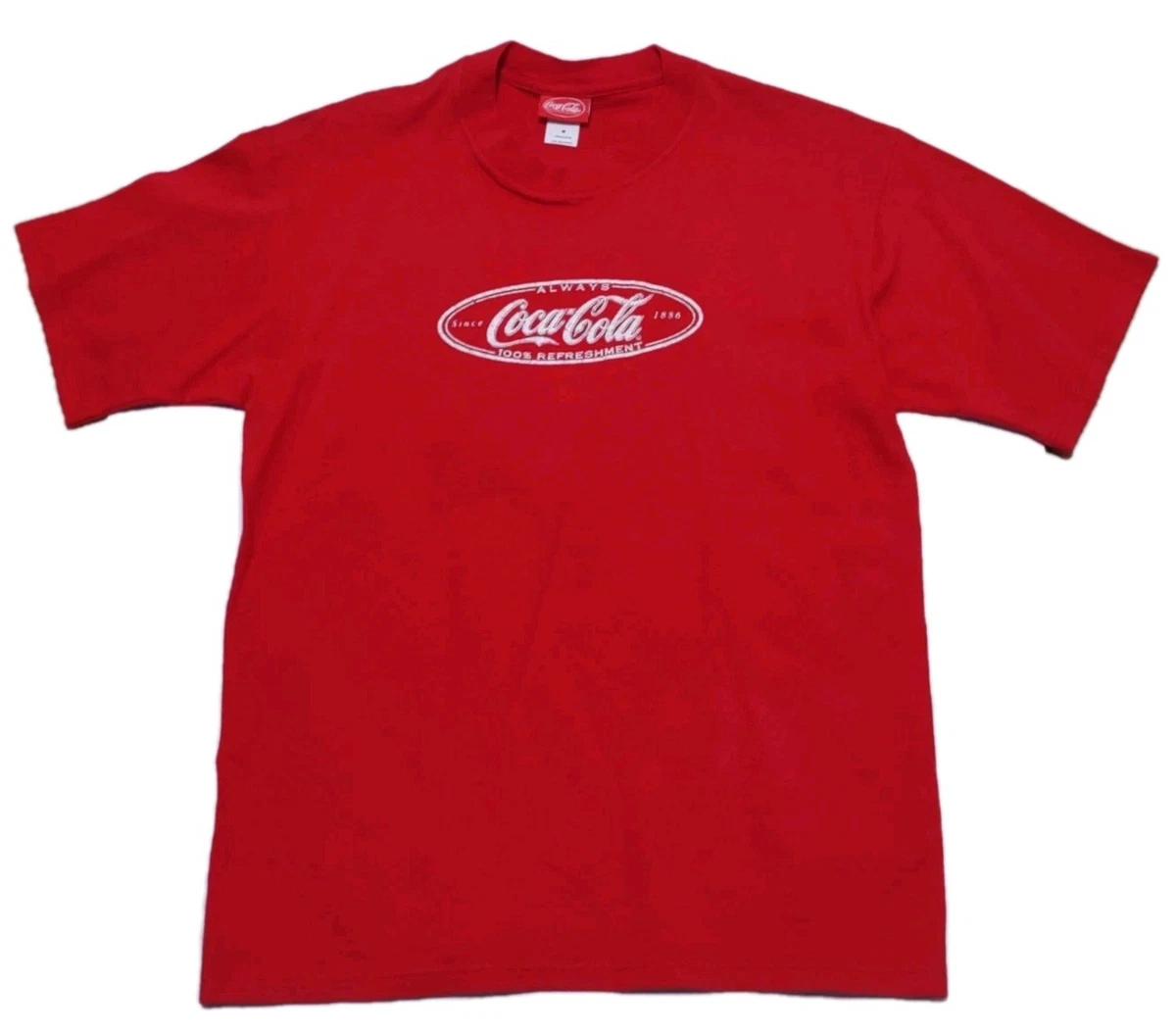 T-shirt Vintage Coca Cola – Homme, Rouge, Manches Courtes, Taille XL