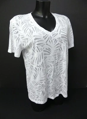 Tee Shirt IKKS, blanc, Taille 42, TBE - Photo 1/4