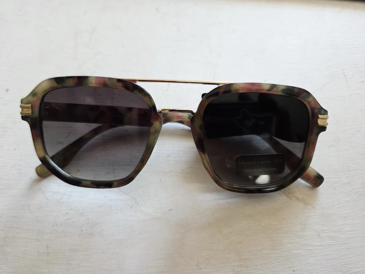 House of Harlow 1960 Aviator Sunglasses Double Bridge NWT Tortoise Shell Brown House of Harlow Sunglasses for Women for sale - eBay main image 4