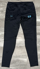 Under Armour ColdGear 2.0 Authentic Fitted Leggings Womens Size M Black Mid-Rise