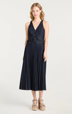 NEW Cinq A Sept Esther Dress Indigo 02468