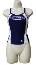 TYR WOMEN'S GUARD D-BACK LYCRA TANKINI TOP, NAVY, XS