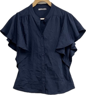 Damenbluse 3 Suisses blau mit Knopfleiste Größe 38