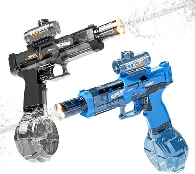 Elektrische Wasserpistole Automatische Wasserpistolen für Kinder Blast LED Licht 20FT Reichweite