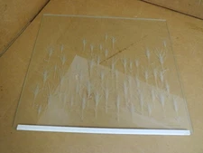 GE Refrigerator Cover Glass w/Trim Part # WR32X893 WR14X339