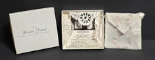 Vtg "Your Bosom Friend" Bra/Slip Floral Design Cloth Money Wallet; Insert & Box