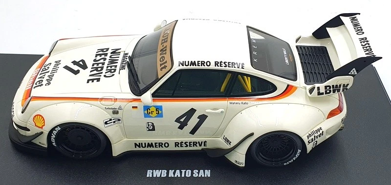 GT Spirit escala 1/18 resina GT451 - Porsche 911 RWB Kato San carrocería trabajo - blanco Foto 3 de 4