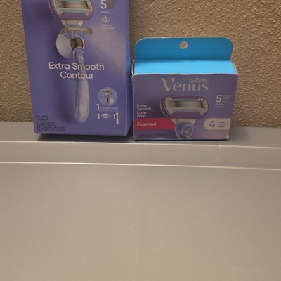 Gillette Venus Extra Smooth Contour Women s Razor + 4 pack cartridges 