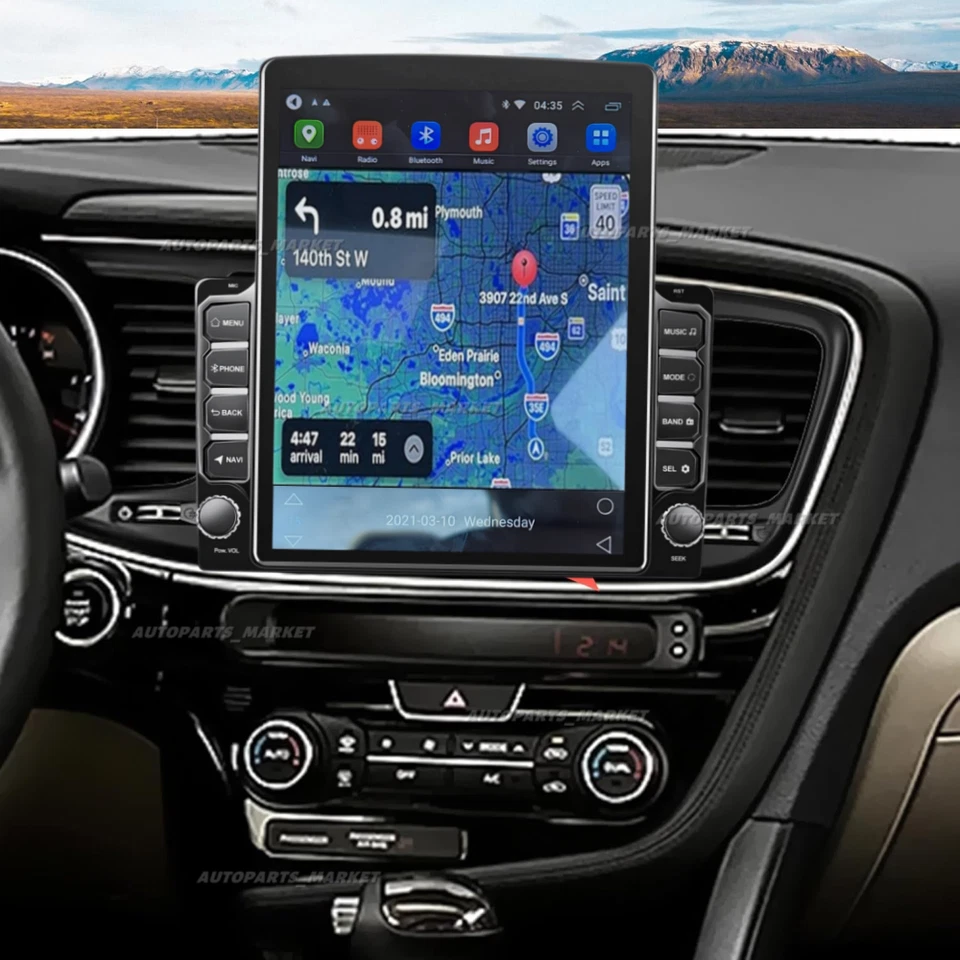 9.7" For Kia Optima 2013-2015 Carplay Android 13 Car Stereo Radio GPS NAVI WIFI Foto 3 de 4