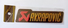 Autocollant Aluminium Pot Echappement Moto AKRAPOVIC : 9,5 cm par 3 cm 