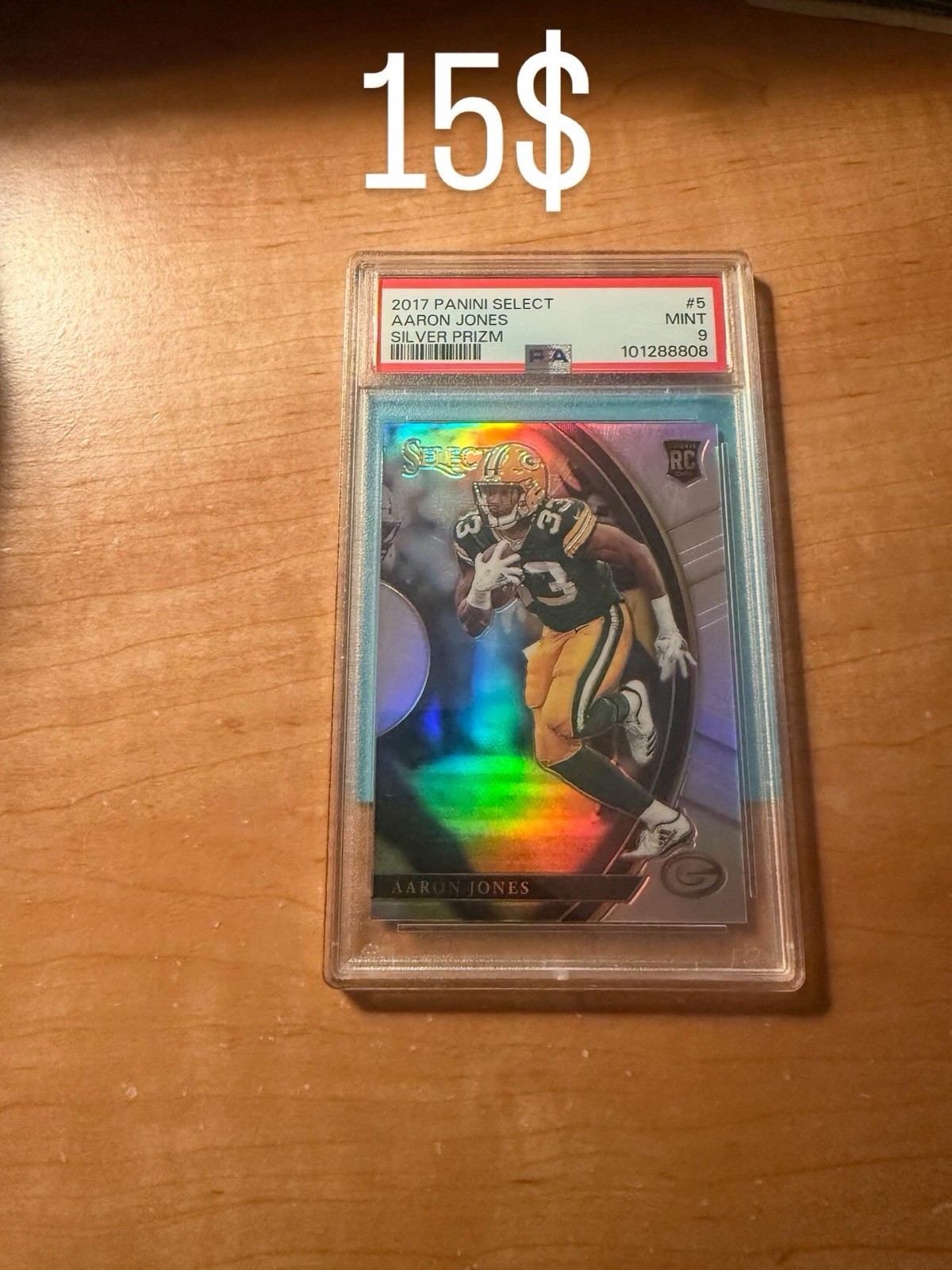 2017 Panini Select - Concourse Aaron Jones #5 Silver Prizm (RC)