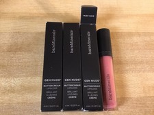 3 BareMinerals Gen Nude Buttercream Lip Gloss Lip Color - Must Have boxed 