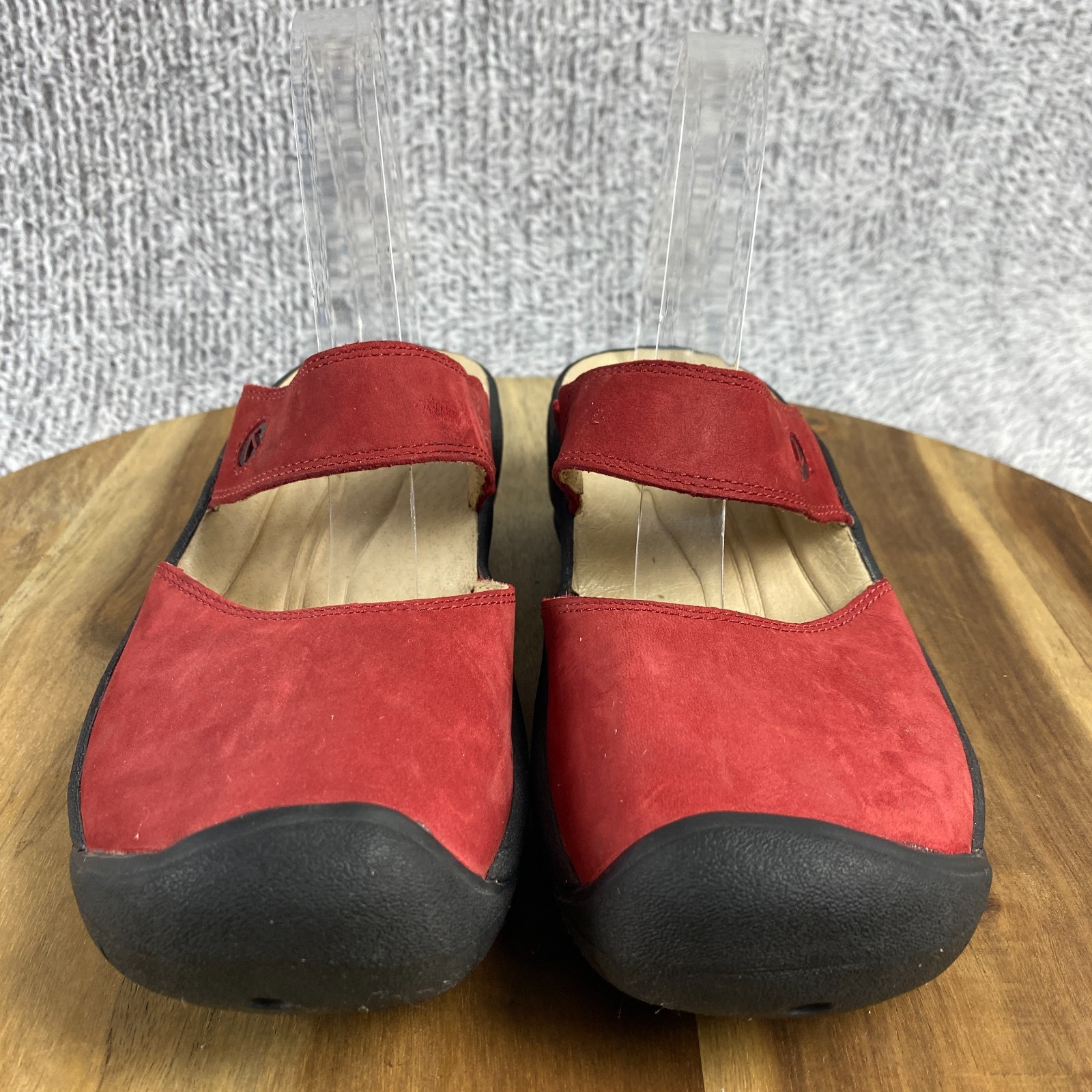 Scarpe slip on KEEN Financia donna 7 sandali mules rossi comodi zoccoli escursionismo