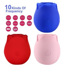 Discreet 10 Speed Personal Massage Rose Vibrator sucking Massager for Women Gift