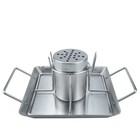 Plaque de barbecue au poulet en acier inoxydable support de barbecue au poulet