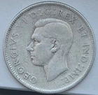 Canada 1947 Maple Leaf 25 Cents Silver Coin