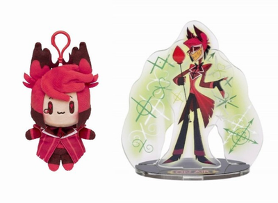 Hazbin Hotel Alastor Sitting Plush Mascot Layer Acrylic Stand Set