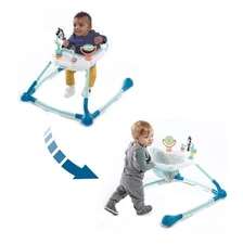 Kolcraft Tiny Steps Too 2-in-1 Infant and Baby Push Walker with Wheels