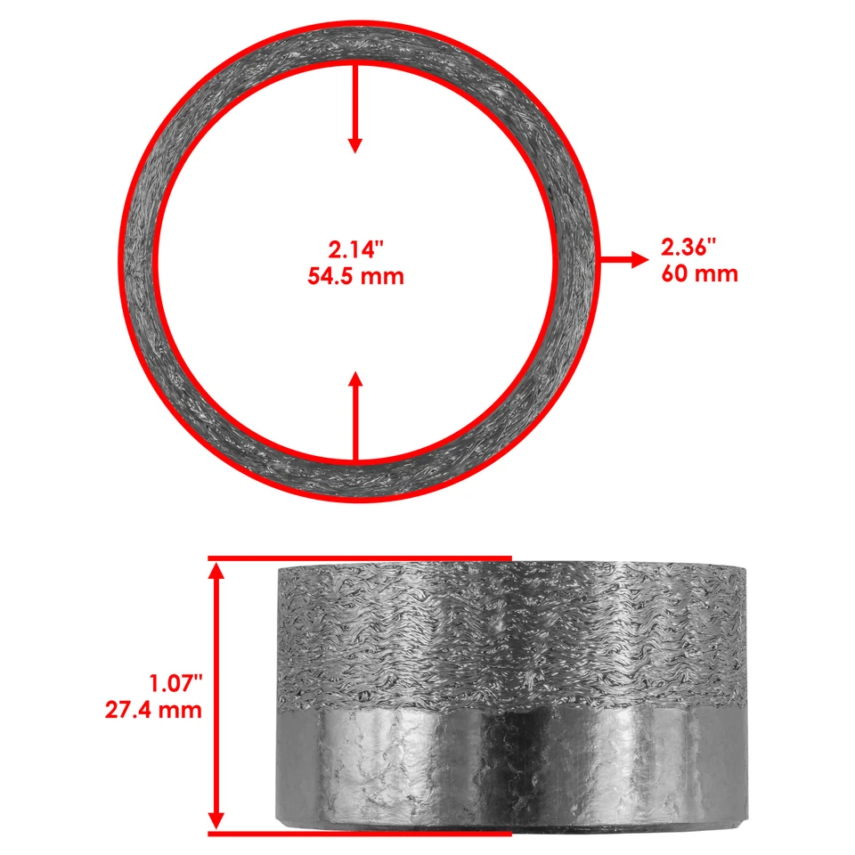 Junta de silenciador de escape para Suzuki GSX600F Katana 600F 1998-2006 Foto 2 de 4