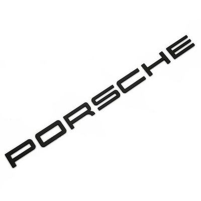 Letter Rear Trunk Tailgate Emblem Badge For modern Porsche Letters Matte black