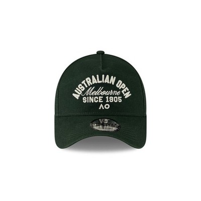 New Era 9FORTY A-Frame Australian Open Script Dark Green 14893973