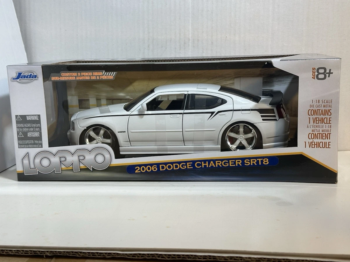 JADA LOPRO 2006 DODGE CHARGER SRT8 WHITE 1:18 DIECAST MODEL CAR | eBay