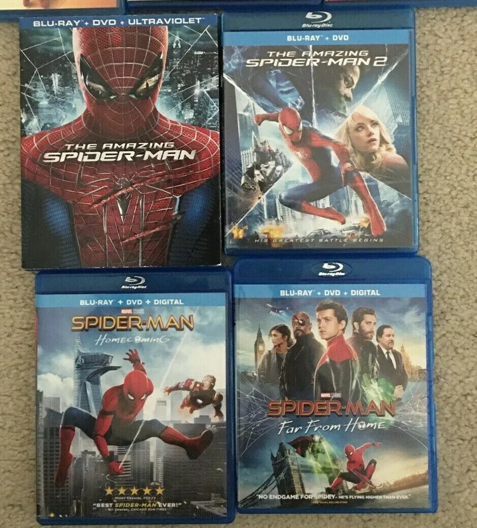 The Amazing Spider-Man: Far From Home Homecoming, Blu-ray Movies  BONUS DVD