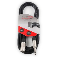 Image of Male XLR to 6.35mm 1/4" Mono Jack Lead / Speaker Audio / Signal Cable