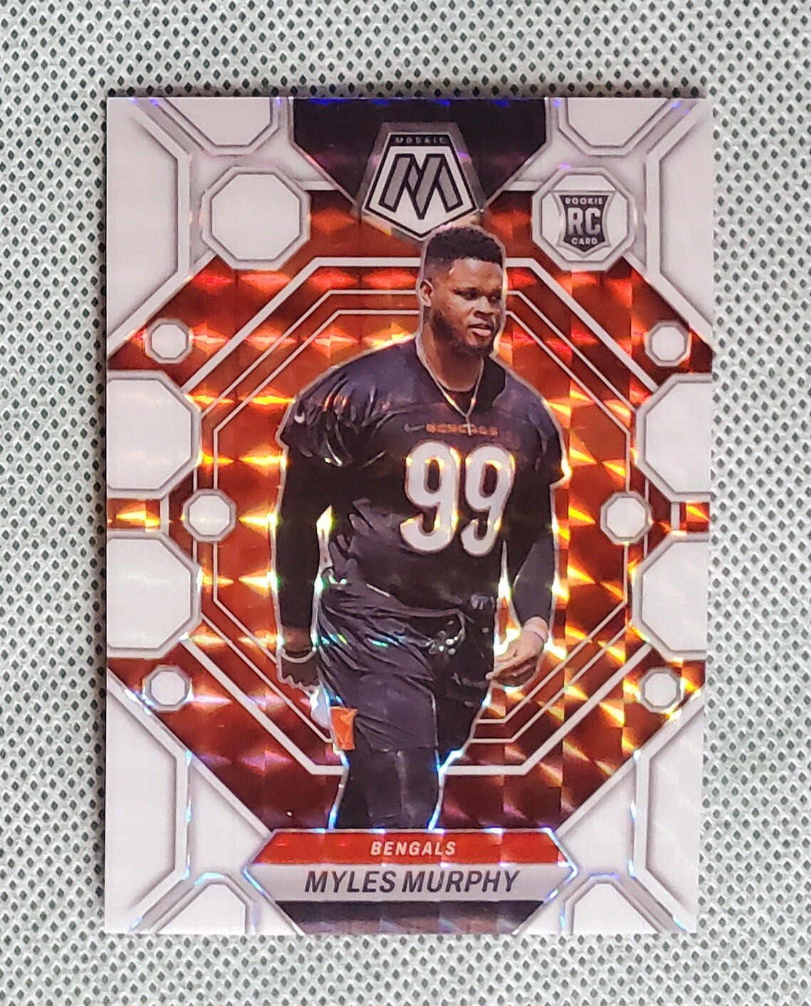 12/25 Myles Murphy 2023 Panini Mosaic White Prizm #351 Bengals Rookie RC