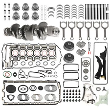 N55 3.0L Engine Overhaul Rebuild Kit w/ Crankshaft & Rods & Timing Set For BMW