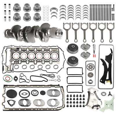 #ad N55 3.0L Engine Overhaul Rebuild Kit w Crankshaft amp; Rods amp; Timing Set For BMW $759.99