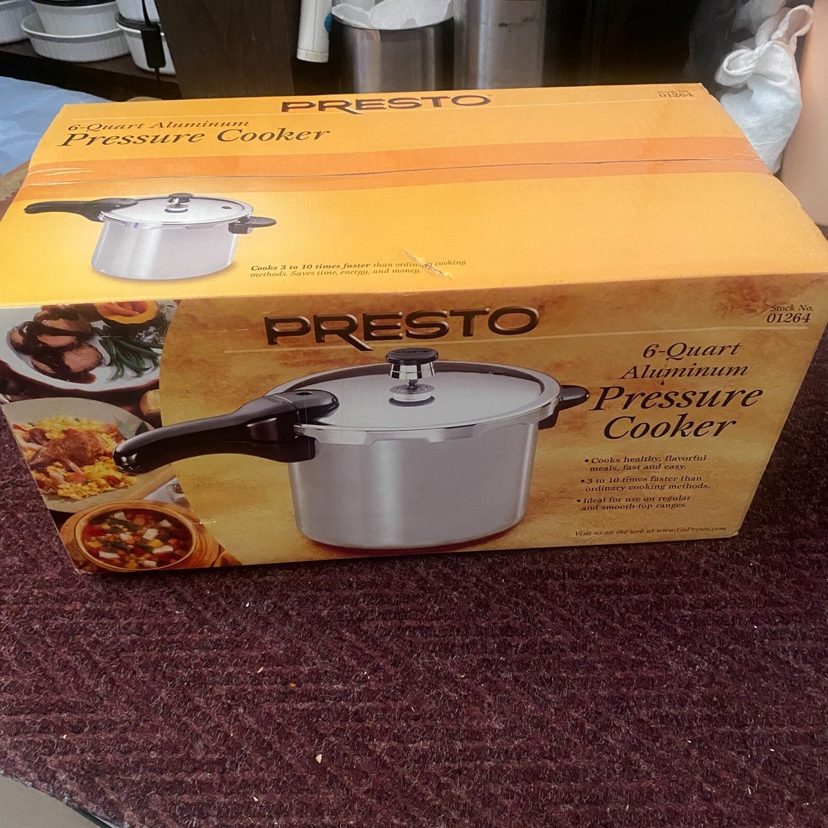 Presto Appliances Presto Qt Aluminum Pressure Cooker Vintage