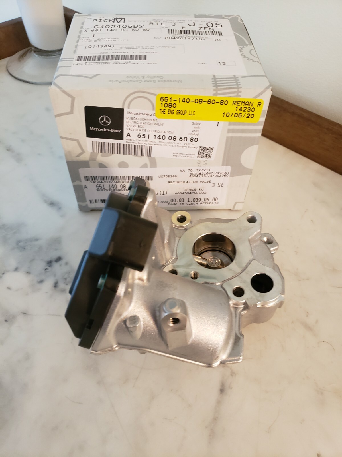 Genuine Mercedes-Benz EGR Valve A 651-140-08-60-80 651140086080  