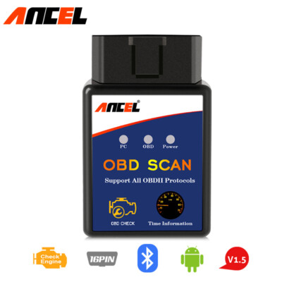 ANCEL ELM327 V1.5 Bluetooth Diagnostic Scan Tool OBD2 Code Reader Check Engine